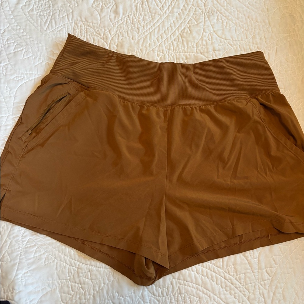 All in Motion Women's Tan Athletic Shorts